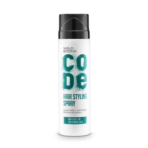 Image of Wild Stone CODE Non Sticky Hair Spray for Men, 200ml