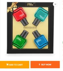 Wild Stone Edge, Forest Spice, Hydra Energy & Ultra Sensual Perfume Combo pack of 4