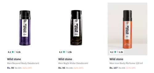 Image of Wild Stone Deodorant Starting At ₹90