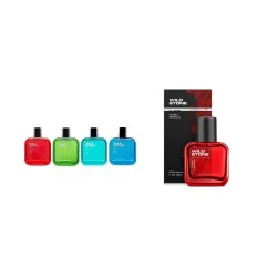 Wild Stone EAU DE Parfum Gift Set Men 4x30ml Edge, Ultra Sensual, Hydra Energy