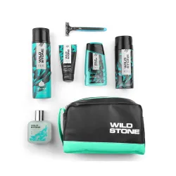 Wild Stone Edge Grooming Kit l Professional Shaving Kit for Men l Deodorant for Men l Shaving Cream l pH Balanced Face W