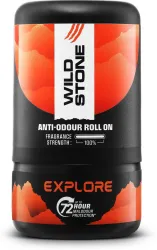 Wild Stone Explore Roll On Deodorant for Men, 50ml