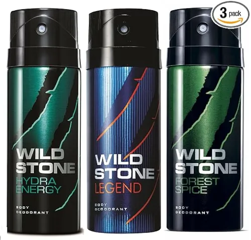 Image of Wild Stone Hydra Energy, Legend & Forest Spice Deo (Pack of 3)