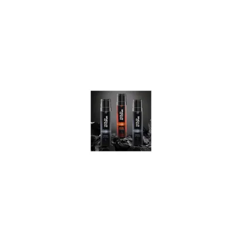 Image of Wild Stone Intense Black & Trance No Gas Deodorant 150ml Pack of 3