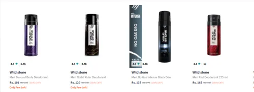 Image of Wild Stone Perfumes starting @ ₹101