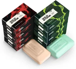 Wild Stone Ultra Sensual & Forest Spice Soap, Pack of 8