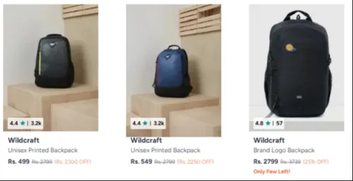 Image of Wildcraff back bag up to 82% Discount 