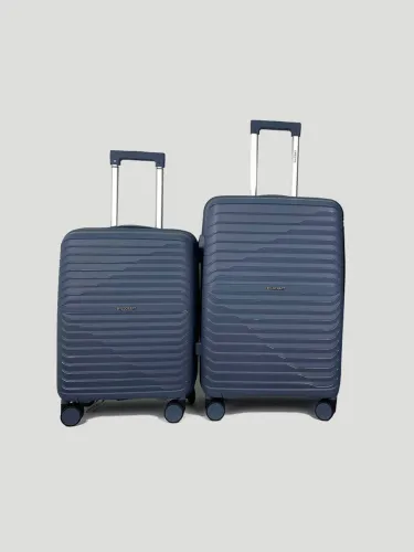 Image of Wildcraft Argus Hard Body Luggage Set (Set of 2, Blue)