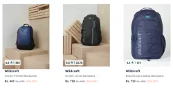Wildcraft Backpacks at Minimum 85% Discount