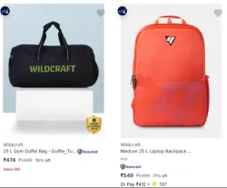 Wildcraft Bags & Backpacks at minimum 76% Discount