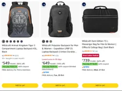 Wildcraft Laptop Backpacks at up to 88% Discount