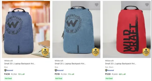 Image of Wildcraft Laptop Bags Upto 75% Discount