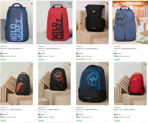 Image of Wildcraft Laptop Bags upto 79% discount 