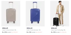 Wildcraft Luggage Bags at Minimum 70% Discount