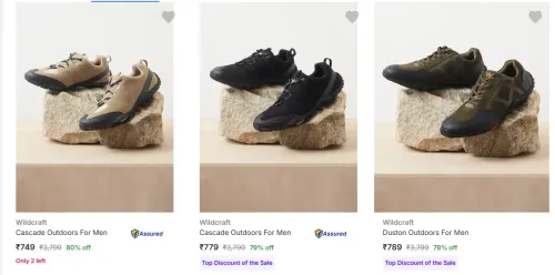 Image of Wildcraft Men Shoes up to 80% Discount
