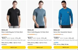 Wildcraft Mens Fit Polo Shirt up to 73% Discount 