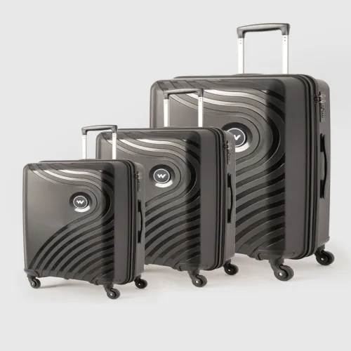 Image of Wildcraft Set of 3 Onyx Lite Trolley Suitcases