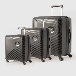 Wildcraft Set of 3 Onyx Lite Trolley Suitcases