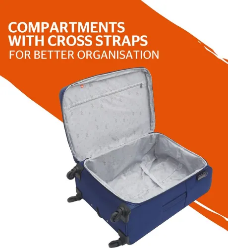 Image of Wildcraft Spectra 78 cm Large Blue Suitcase