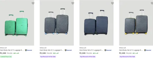 Image of Wildcraft Suitcases starting @ ₹2249