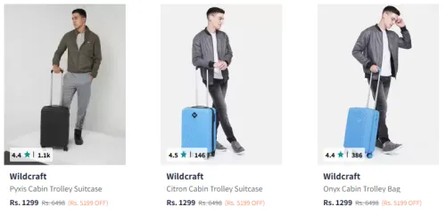 Image of Wildcraft Trolley Bags at Starting @ 1299