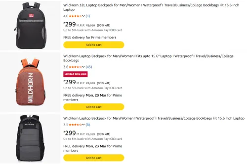 Image of Wildhorn Backpack Flat 90% Discount