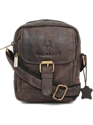 WILDHORN Brown Sling Bag Genuine Leather Sling Bag for Men