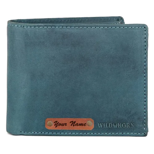 Image of WildHorn Customizable Leather Wallet for Gifting 
