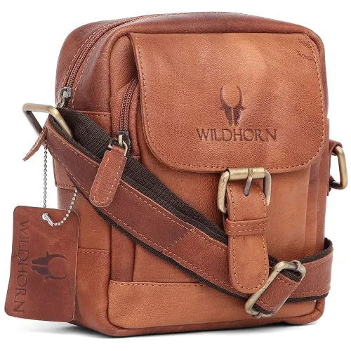 Image of WildHorn Genuine Leather Mini Sling Bag Men