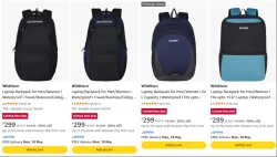 WildHorn Laptop Backpack at minimum 90% Discount
