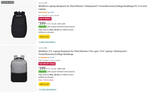 Image of Wildhorn laptop bag @ Up to 90% Discount