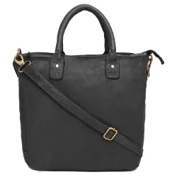 WILDHORN Leather Top Handle Satchel Tote Handbags For Girls & Women I Modern & Stylish Leather Shoulder Bag with zipper Closure I Ideal for Travelling, Parties, Weddings & Gifts