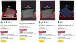 WildHorn Mens Wallets at minimum 80% Discount