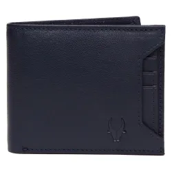WildHorn® Oliver Blue Leather Wallet for Mens