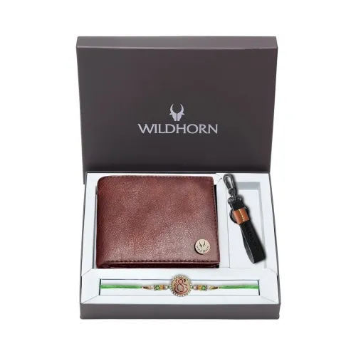 Image of WildHorn Rakhi Gift Hamper For Brother Classic Men's Combo
