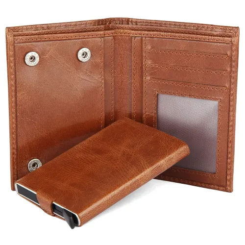 Image of WildHorn RFID Protected Leather Wallet