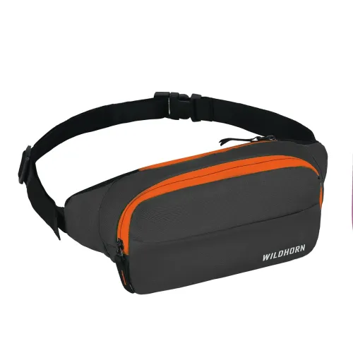 Image of WILDHORN Waist Bags for Men Women I Ultra Strong Stitching, Sturdy Zippers,Waterproof Pocket, Large Fanny Pack for Hikin