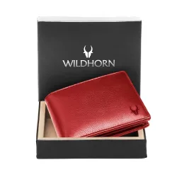 WildHorn Wallet for Men Leather Original(Red)