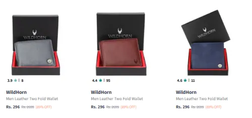 Image of Wildhorn Wallet Starting @ ₹296