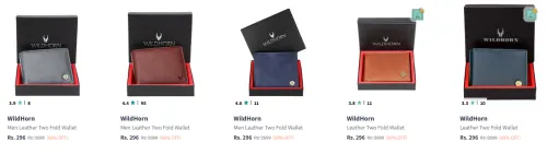 Image of Wildhorn Wallet starting @ ₹296