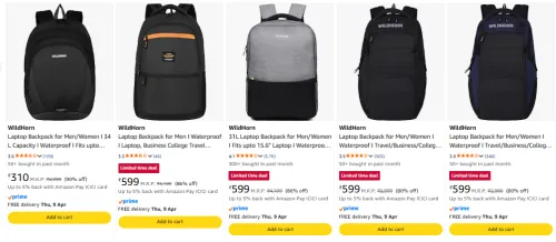 Image of Wildhorn waterproof bags upto 80% discount 