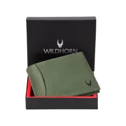 WildHorn Wildhorn India Oliver Green Leather Men's Wallet (WH7311GREEN)