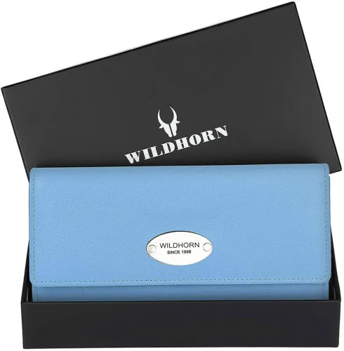Image of WILDHORN Women Leather RFID Wallet