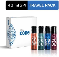 Wild Stone CODE Gift Pack (Iridium, Titanium, Steel & Copper) Perfume Body Spray