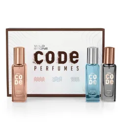 Wild Stone CODE Luxury EDP Gift Set for Men (3×20ml)
