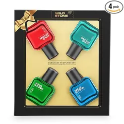 Wild Stone EAU DE Parfum Gift Set for Men (4 x 30ml)