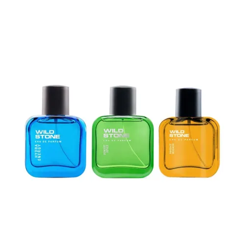 Image of Wild Stone Forest Spice, Hydra Energy and Night Rider Long Lasting Eau de Parfum for Men, Pack of 3 (30ml each)