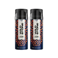 Wild Stone Legend Long Lasting Deodorants 150Ml Each (Pack Of 2)