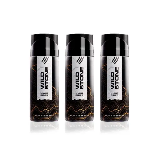 Image of Wild Stone Night Rider Deodorants Body Spray Pack of 3