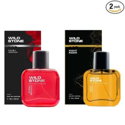 Wild Stone Night Rider and Ultra Sensual Long Lasting Perfume for Men, Combo Pack of 2 (30ml each)